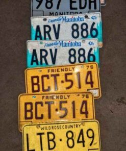 Manitoba & Alberta License plates