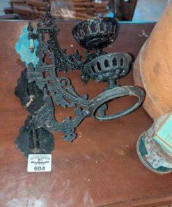 Decorative wall mounted oil lamp brackets