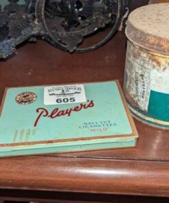 Player's Cigarette tin and McDonald's tobacco tin