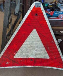 Yield road sign
