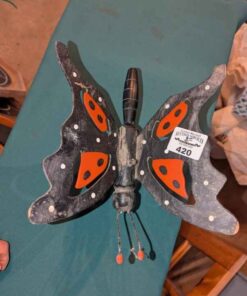 Wood carved butterfly