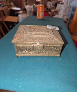 Brass/wood lined treasure box