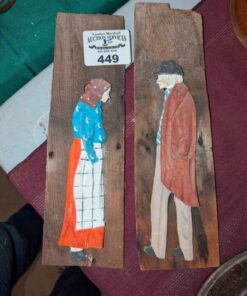 Folk art wood carvings