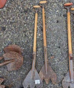Pair of antique hay cutters