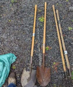 Pair of Round mouthed shovels