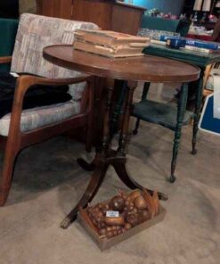 Claw Foot Antique round top occasional table