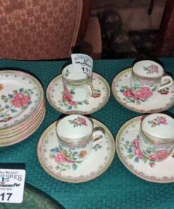 Spode Copeland Demitasse cup and saucer and sandwich plates