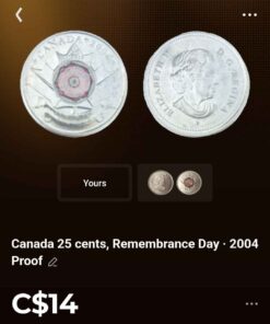 2004 remembrance quarter, online app valuing it at approximately $14.00 at present