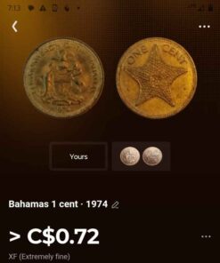 1974 Cuba one cent
