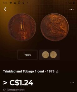 1973 Trinidad and Tobago 1 cent