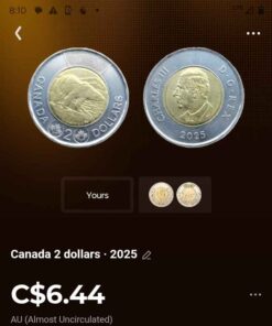 Almost uncirculated 2025 toonie