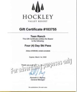 SKI PASSES FOR 4