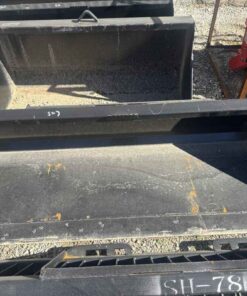 Unused swict 84in skid steer quick tach material bucket