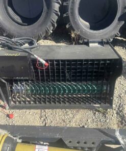 Unused skid steer quick tach concrete mixer bucket