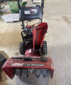 Craftsman 27in walk behind snow blower running