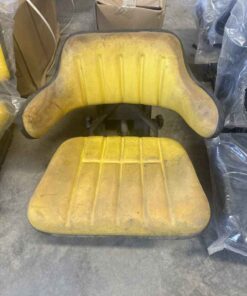 Yellow tractor suspension seat