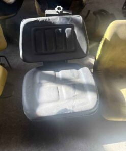 Black tractor suspension seat