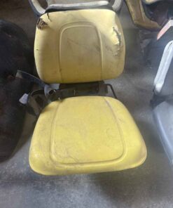 Yellow tractor suspension seat