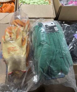 2 bags of used gloves