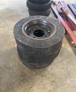 3 solid wheels 4 bolt center