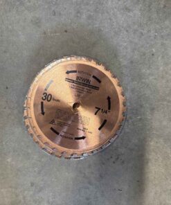 5. 7.25inch carbide tip circular saw blade.