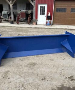 Unused skid steer quick tach snow pusher 8ft