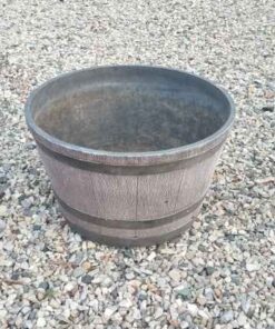 Large wood design planter