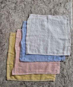 Qty 4 assorted colours microfiber washcloths