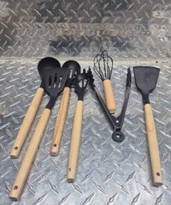 Set of silicone kitchen utensils