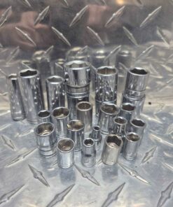 23 sockets various sizes and makes