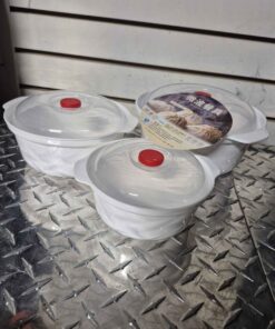 3 piece microwave safe plastic set