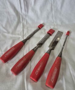 Qty 4 wood lathe chisels