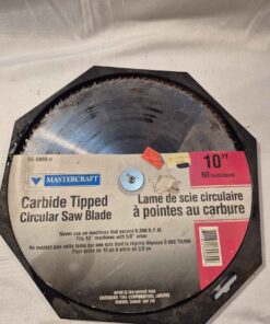 10-in carbide tipped saw blade