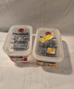 Qty 2 partial containers finishing nails