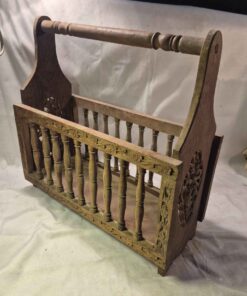 Vintage decorative magazine rack