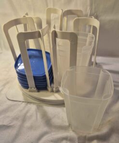 Pick your size containers with lids and rotating storage