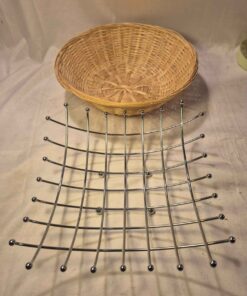 Woven and metal fruit baskets