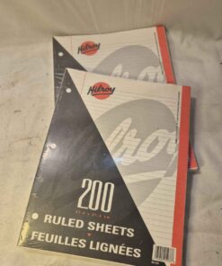Qty 2 packs of lined sheets