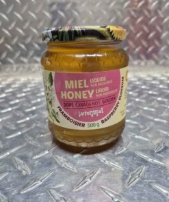Raspberry bloom honey