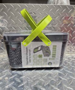 Vegetable chopper with basket