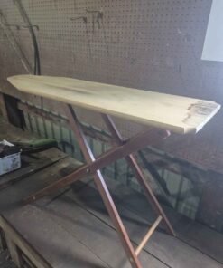 Folding vintage ironing board