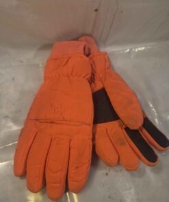 Orange insulated gloves