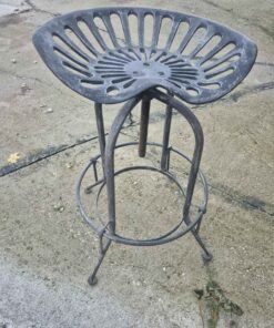 Tractor seat conversation stool