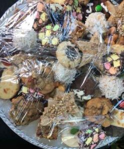 Large Tray of Homemade Christmas Squares and Cookies