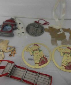 Pewter tree ornaments