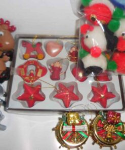 Assorted Christmas tree ornaments
