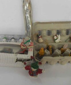 Assorted group of mini tree decorations