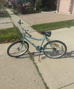 Teal bicycle