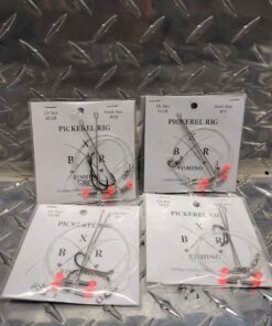 4 assorted size pickerel rigs