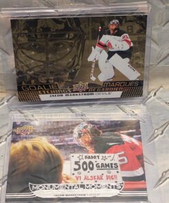 Jacob Markstrom momentual moments and goalie etchings